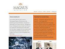 Tablet Screenshot of magnus-marketing.de